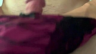 wanking compilation with homemade cfnm handjob and pantyhose striptease, ripping clothes for solo thong action.