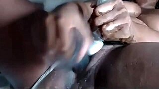 Does This Horny Ebony with Big Ass and Tits Get a Squirting Orgasm from Toy Play in Bedroom?