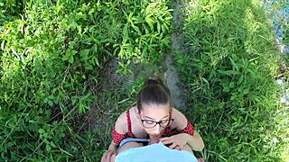 Petite Girl Screams For Help She's Lost In Nature I Help Her But She Sucks Cock Well