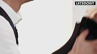 Goth slut Catherine Knight rides big dick Tommy Cabrio in cowgirl for cum covered doggystyle fuck