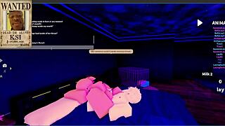 uh, i finally met my dream goth mommy in that roblox condo rp and she's ridin' my big cock like crazy...