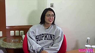 What happens when Mexican Latina Krista Reyes has a rich morning with backstage blowjob handjob dildo toys and cum in hotel interview?