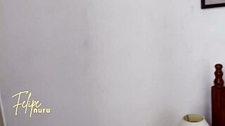 The maid did a thorough cleaning job, starting with bareback blowjobs and face sitting on that big black cock in the bedroom.