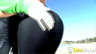 Why does this naughty brunette boyfriend do outdoor anal sex?