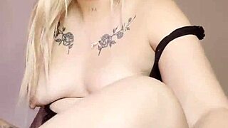 curvy blonde latina housewife with big ass and juicy wet pussy masturbates while neighbor watches through window