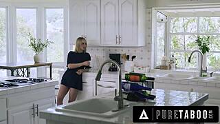 Pure taboo exchange student lilly bell caught femdom stepmommy penny barber fucking her stepson with deepthroat squirting and rough riding in taboo reality