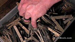 Strapped and Gagged Slave Endures Deepthroat Torment with Vibrator and Whipping in Bondage