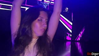 A student got picked up and experienced rough sex in all holes inside a night club toilet.