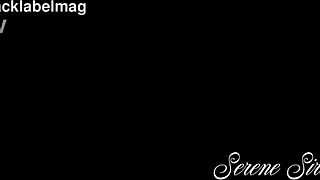 Serene siren, this horny blonde cougar with big fake tits, does nude yoga then masturbates to orgasm solo.