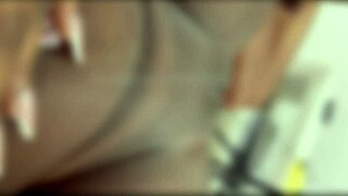 Wife Takes Cum In Her Ass And Cuckold Husband Cums In Her Pussy While Cum Drills Out