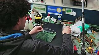 i blast a massive cumshot on a clients machine instead of fixing it