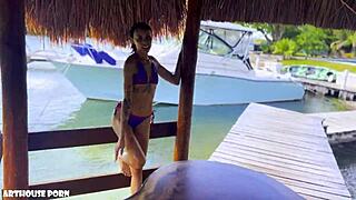 Petite Latina Violeta Grey Hints At Loving Oily Footjobs Sucking And Fucking With Cum On Feet