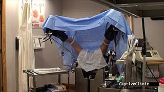 Wanna see Phoenix Rose as human guinea pig in latex fetish vibrator scene?