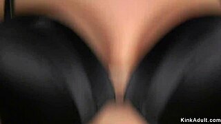 Blonde milf lesbians whipping each other in bondage domination session with assfucking and oral submission.