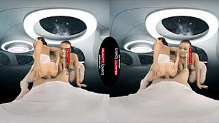 realitylovers foursome fuck in outer space with blonde and brunette riding