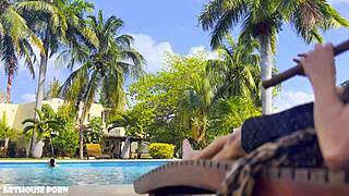 Petite Latina Violeta Grey Hints At Loving Oily Footjobs Sucking And Fucking With Cum On Feet