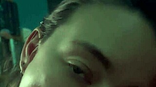 She sucked him until swallowing cum during long car trip