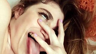 Oh man, that dirty blonde Nicole Rae with her big natural tits just dives into steamy anal sex...