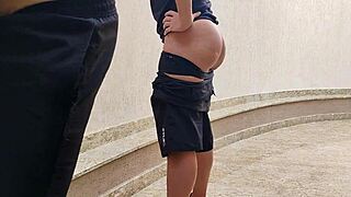 hey, that muscular brazilian sapatão had to give it up to her work buddy after betting palmeiras would win the world championship.