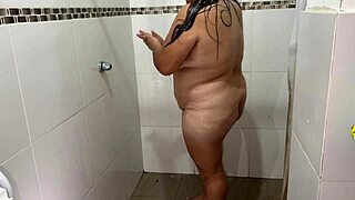 amazing hidden cam catches neighbor bathing and touching herself wet