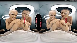 realitylovers foursome fuck in outer space with blonde and brunette riding