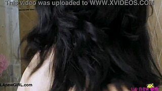 dark-haired darling took a shower... um, like in the casting interview with pov on sofa for teen solo.