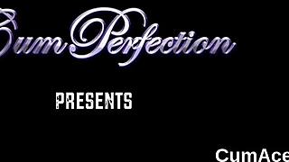 oh man, this naughty girl is sucking up all that jizz for a facial cumshot