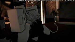 Fucking the hot horny demon girl with deepthroat blowjob handjob and creampie in game