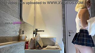 beautiful hot cheerleader college slut flashes panties in see through top and mini skirt, so sexy! 😍📣