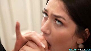 naughty little 18+ minx alyx star, uh, fervent blowjob with deepthroat and titty fuck