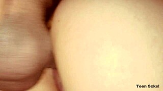 Skinny teen 18+ moans loudly as stepdad fucks her hard with intense orgasms in old and young action!