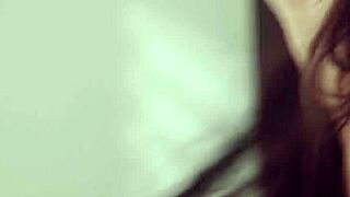 cassie works as housekeeper and hates cleaning one house where stepdaughter milana stays home. they share kinky lesbian seduction with kissing lingerie scissoring.