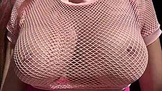 Italian milf Artemisia Love contrasts her horny mood with big natural tits bouncing in outdoor public session.