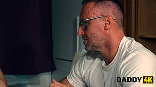 Daddy4k Can He Resist Putting His Cock In This Tight Young Pussy Of His Sons Cute Blonde Girlfriend In Kitchen