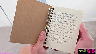 Redhead Melanie Marie Seduces Stepbro with Dirty Talk and Deepthroat Blowjob into Fulfilling Her Sexual Fantasy with Cumshot