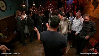 Deep throat slut fucked in public with big cock domination and humiliation outdoors