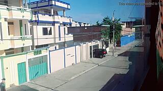 The Colombian neighbor masturbates outdoors hoping others watch her solo session