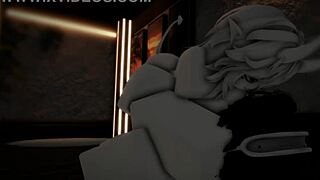 Fucking the hot horny demon girl with deepthroat blowjob handjob and creampie in game