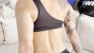 why does this big oiled boobs and perfect pussy get fucked so hard?