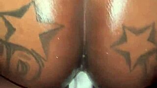 Nasty freaky slut devours nut and cream from big cock