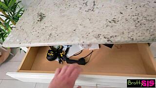 Redhead Melanie Marie Seduces Stepbro with Dirty Talk and Deepthroat Blowjob into Fulfilling Her Sexual Fantasy with Cumshot