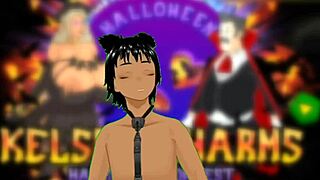 Kelsey Charms joined a thrilling Halloween contest to test sex endurance limits.