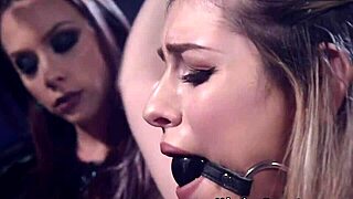 Strapped Cutie Gets Ass Whipped and Anal Fucked in Bondage Submission