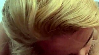 Topless hooker takes a load of cum on her face. It follows a long bareback blowjob! 😏