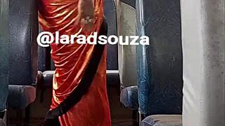 Watch Out, Indian Crossdresser Slut Lara Dsouza Gets Naughty in Bus Video Part 2!