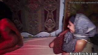 tight arab teen in uniform gets hardcore blowjob action, so petite and real! 🔥