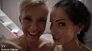 Two muscular milfs share my cum in dirty hardcore homemade full video scene