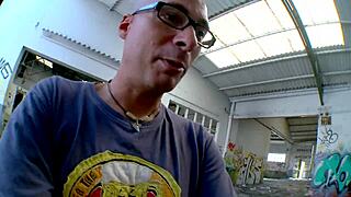 Lou Gets Deep Outdoor Fuck Against Counter Then Assfucking On Floor