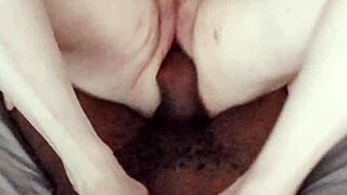 barefoot chubby milf alegra rides drblackjohnsonxxx big black cock in cowgirl position