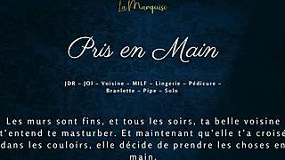 hey, getting handled by the french milf neighbor in this european audio porn with taboo vibes